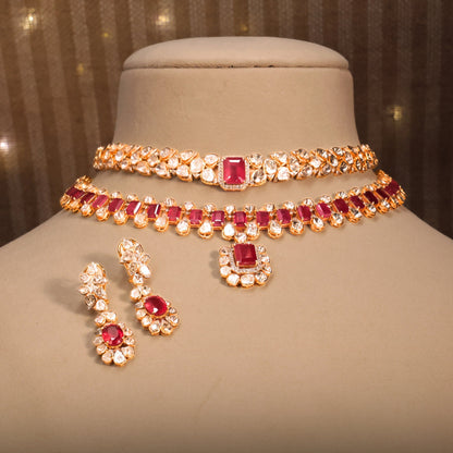 Gayatri Bridal Polki And Diamond Set