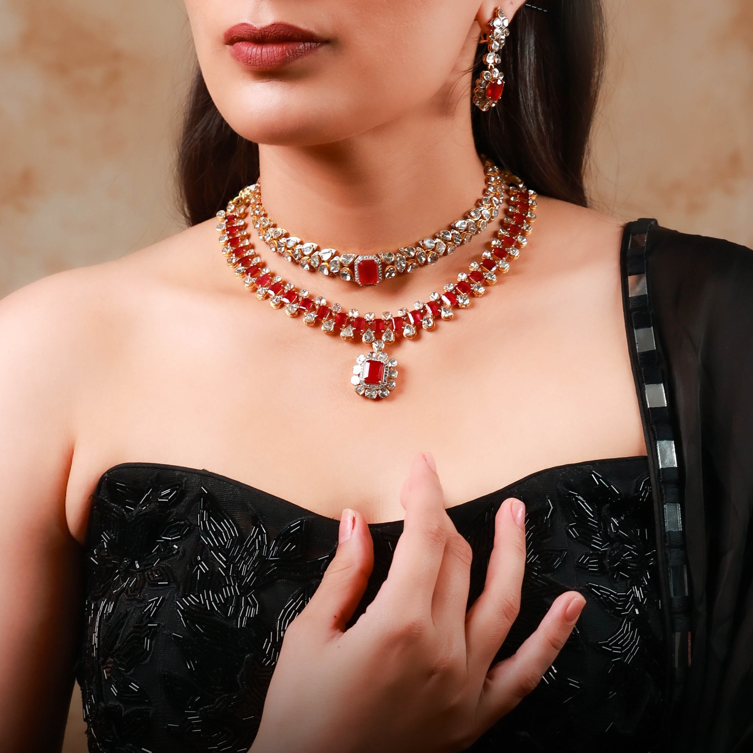 Gayatri Bridal Polki And Diamond Set