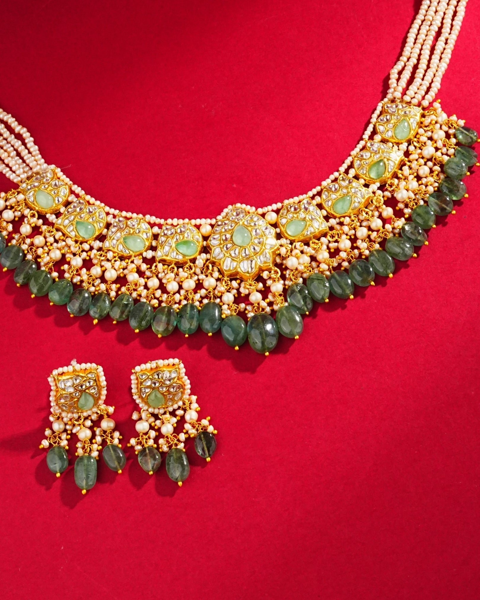Malvika Necklaces And Fenny Tops Set