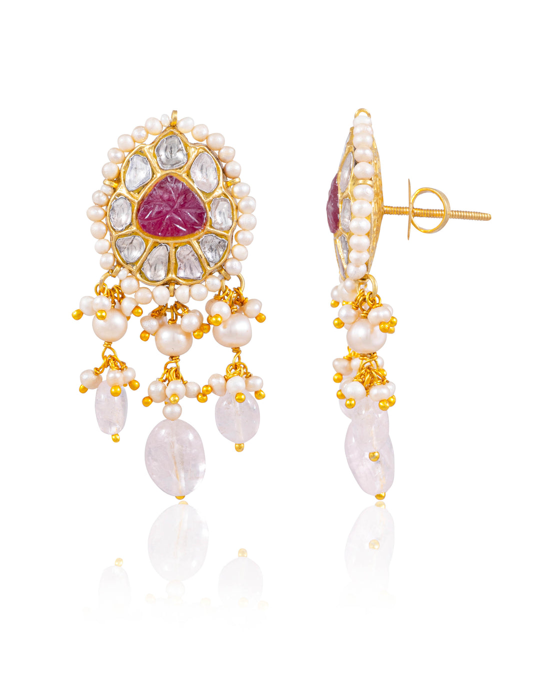 Kriya Choker And Manasvi Tops Polki Set