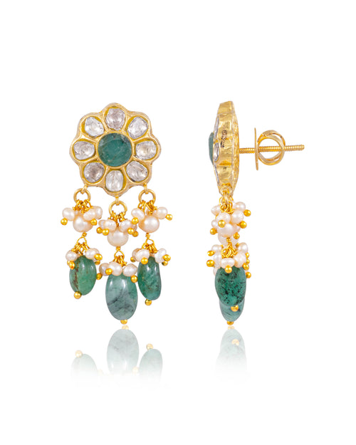 Mariam Choker And Ishika Tops Polki Set