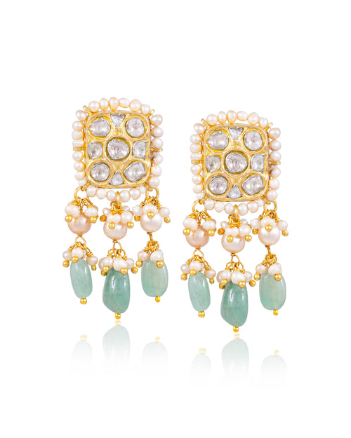 Naimi Choker And Adi Tops Polki Set