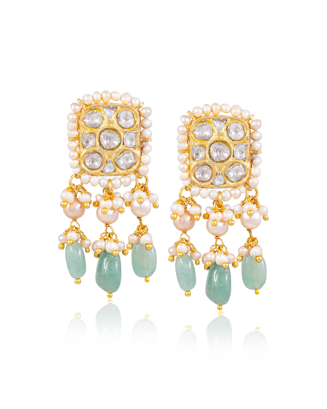 Naimi Choker And Adi Tops Polki Set