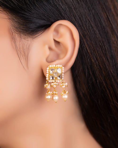 Tanusha Choker And Seema Tops Polki Set