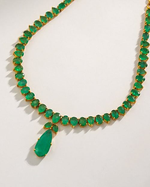 Trivina Emerald Necklace
