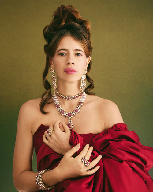 Kalki Koechlin - Mariana Polki And Diamond Necklace