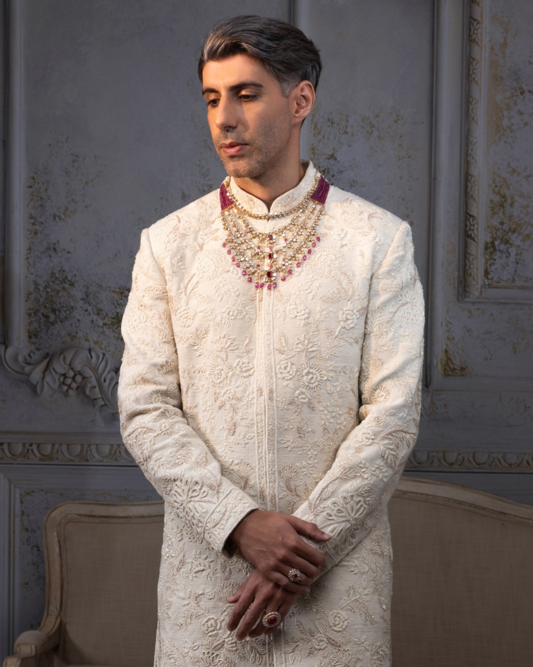 Jim Sarbh - Adrian Polki Long Necklace