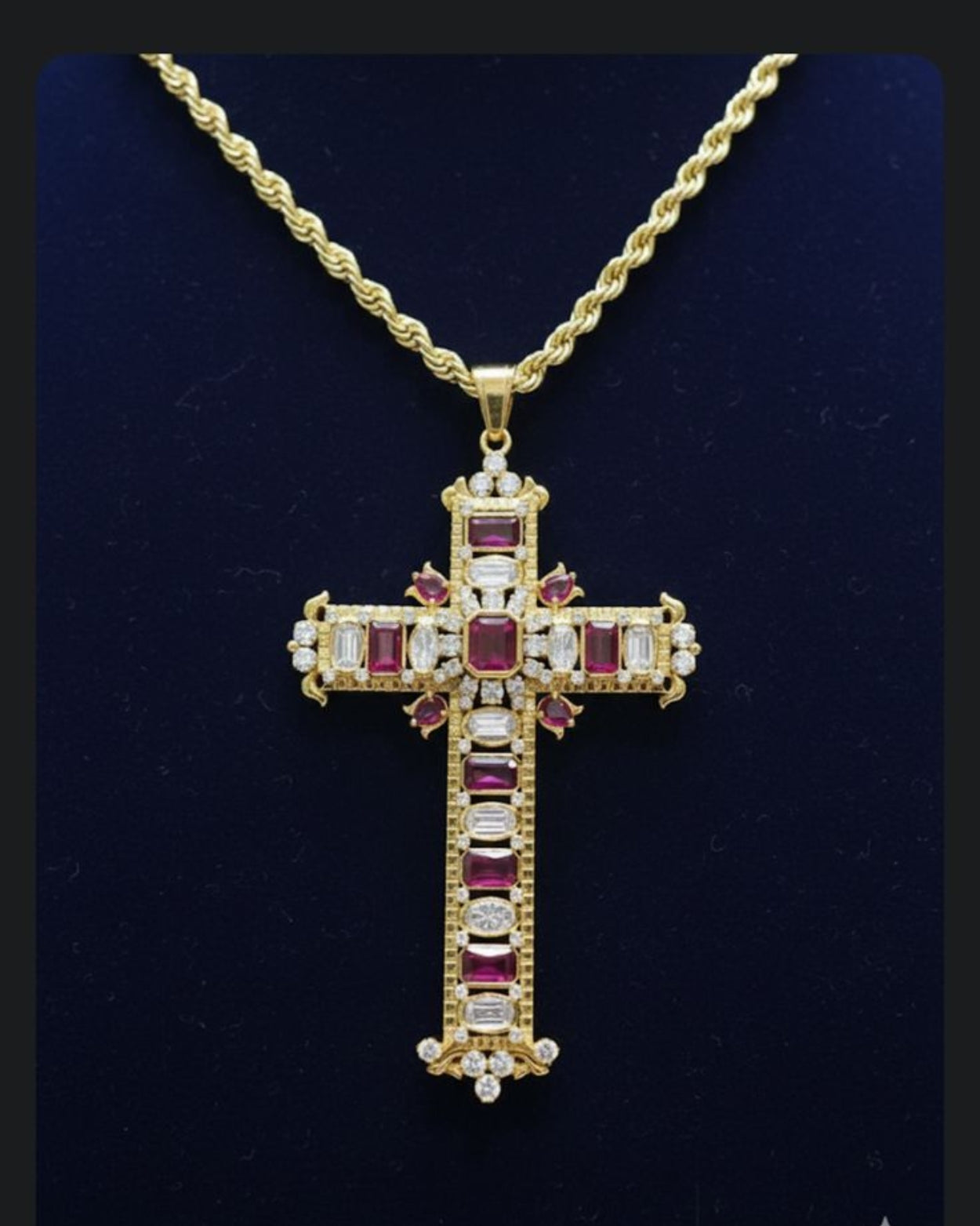 Karan Johar - Cross Ruby Diamond Pendant