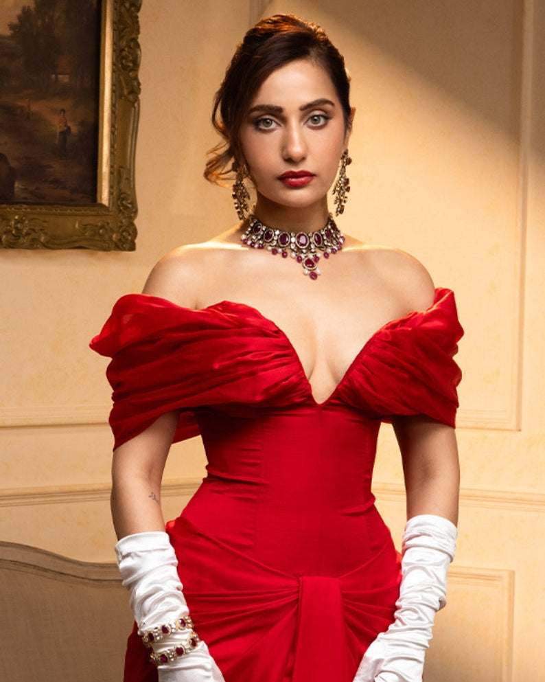 Kusha Kapila - Lia Polki And Diamond Choker