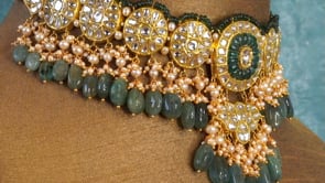 Riya Choker and Sufi Earrings Polki Set