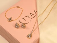 Tina Polki And Diamond Minimal Bracelet