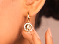 Carissa Polki And Diamond Earrings