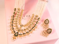 Samrudhi Long Necklace And Rucheeka Long Earrings Polki Set