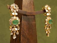 Muskaan Necklace And Zaveriya Long Earrings Polki Set