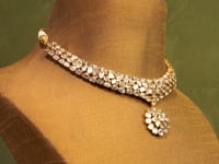 Rumi Polki And Diamond Necklace