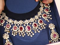Usha Polki And Diamond Earrings