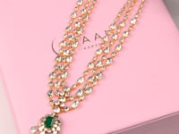 Diya Polki And Diamond Long Necklace