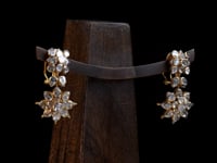 Saida Polki And Diamond Long Earrings