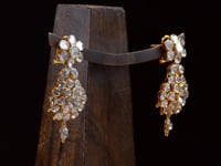 Latika Polki And Diamond Long Earrings