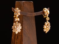 Jenna Polki And Diamond Long Earrings