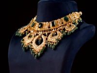 Tanvi Necklace And Eesha Chandbalis Polki Set