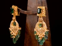 Tanvi Necklace And Eesha Chandbalis Polki Set