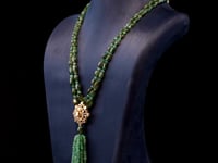 Aisha Polki And Diamond Bead Pendant