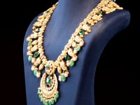 Zadie Polki And Diamond Long Necklace