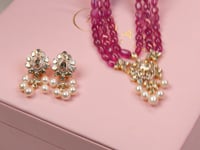 Sanya Polki And Diamond Bead Pendant