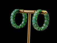 Latika Emerald Hoops