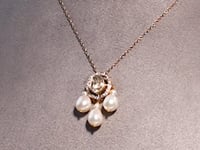 Olive Polki And Diamond Pendant