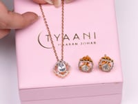 Tejaswi Polki And Diamond Pendant