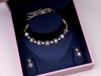 Priyanka Polki And Diamond Choker