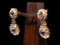 Naira Polki And Diamond Long Earrings