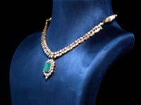 Aziza Polki And Diamond Necklace