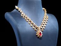 Tiya Necklace And Nia Necklace Polki And Diamond Set