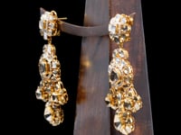 Alivia Polki And Diamond Long Earrings