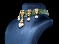 Vithika Polki And Diamond Bead Choker