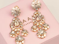 Alivia Polki And Diamond Long Earrings