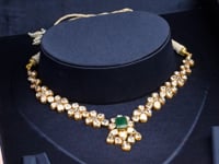 Dakshina Polki And Diamond Necklace