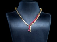 Aruna Polki And Diamond Necklace