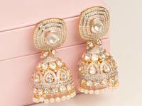 Prerna Choker And Samiksha Jhumkas Polki And Diamond Set