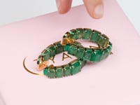 Vratika Emerald Hoops