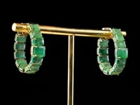 Vratika Emerald Hoops