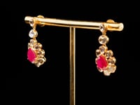 Darshita Polki And Diamond Long Earrings