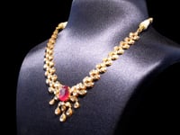 Vandana Polki And Diamond Necklace