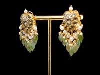 Mahima Necklace And Meera Tops Polki Set