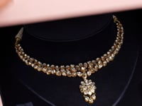 Girija Polki And Diamond Necklace