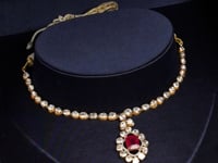 Dakshata Polki And Diamond Necklace