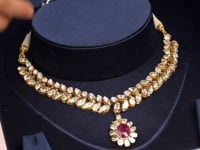 Tina Polki And Diamond Necklace